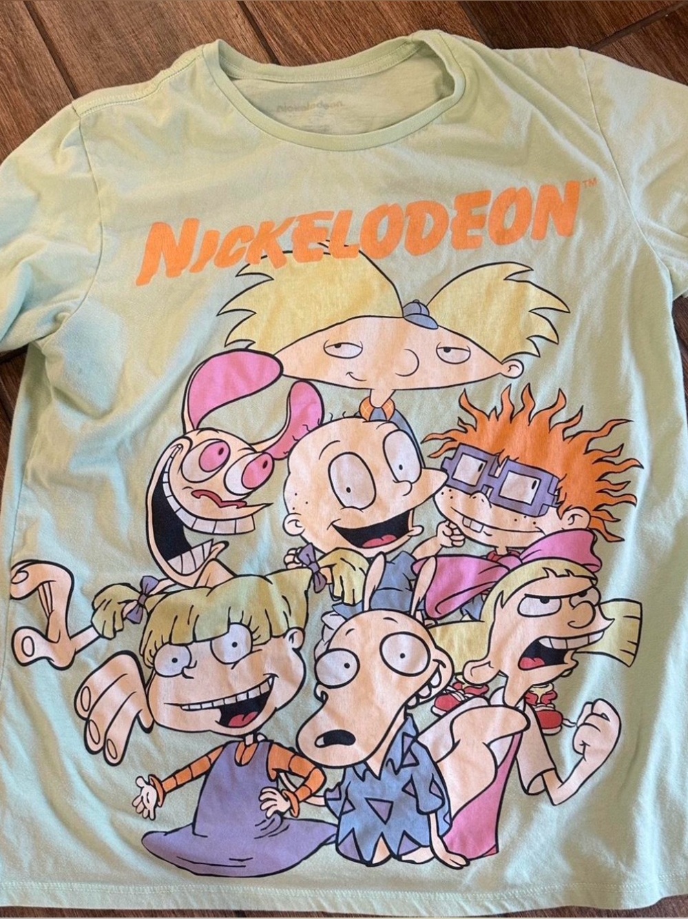 Nickelodeon Light Green Rugrats Graphic Tee
 Sz Lg